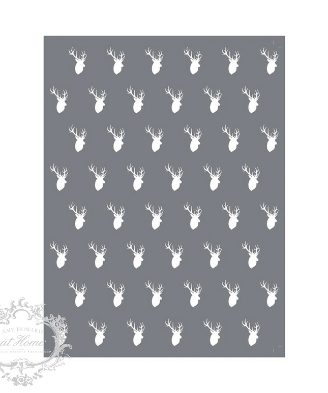 Deer Pattern - Mesh Stencil 9x12