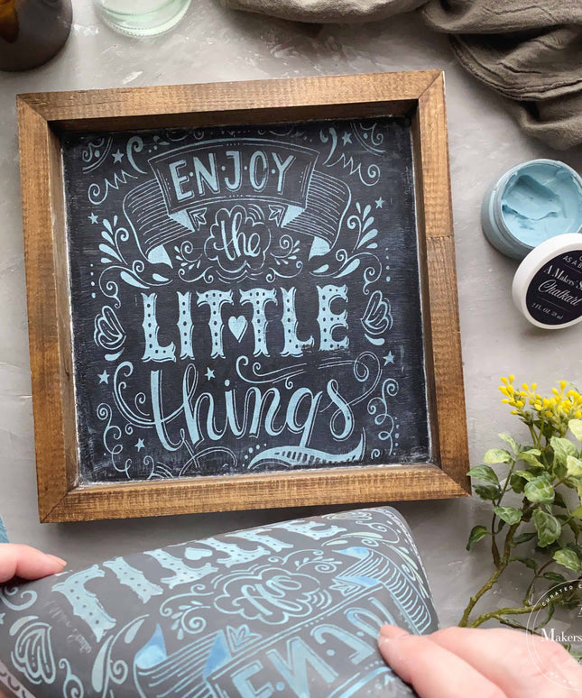 Enjoy the Little Things - Mesh Stencil 8.5x11