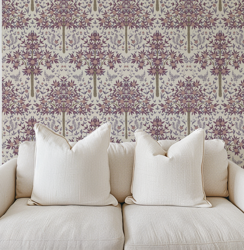 Fruit Tree Wallpaper - Sample Memo 8.5"x11"