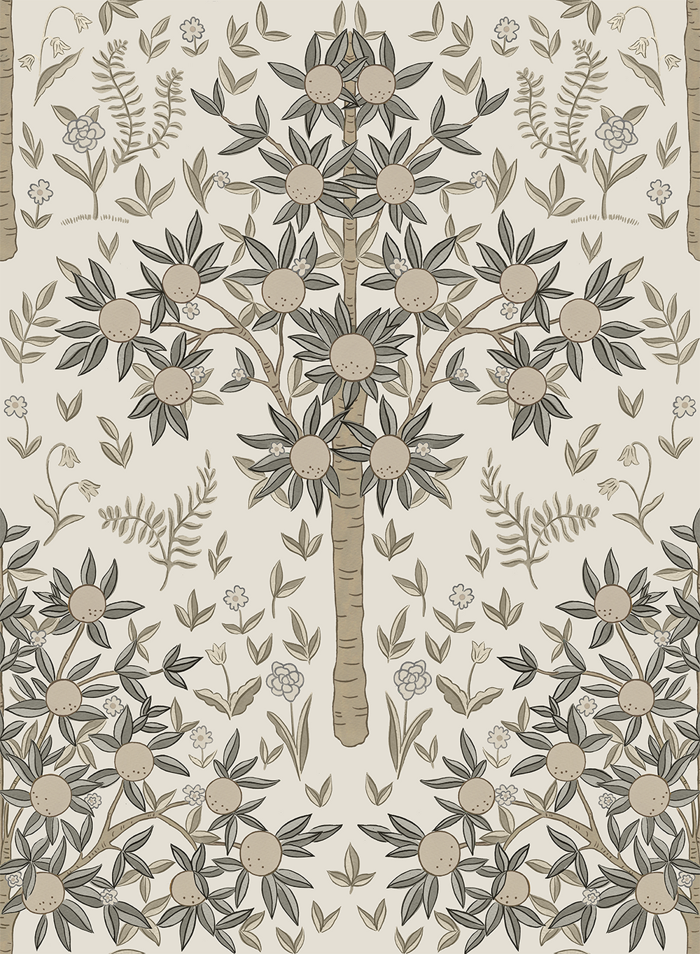 Fruit Tree Wallpaper - Sample Memo 8.5"x11"