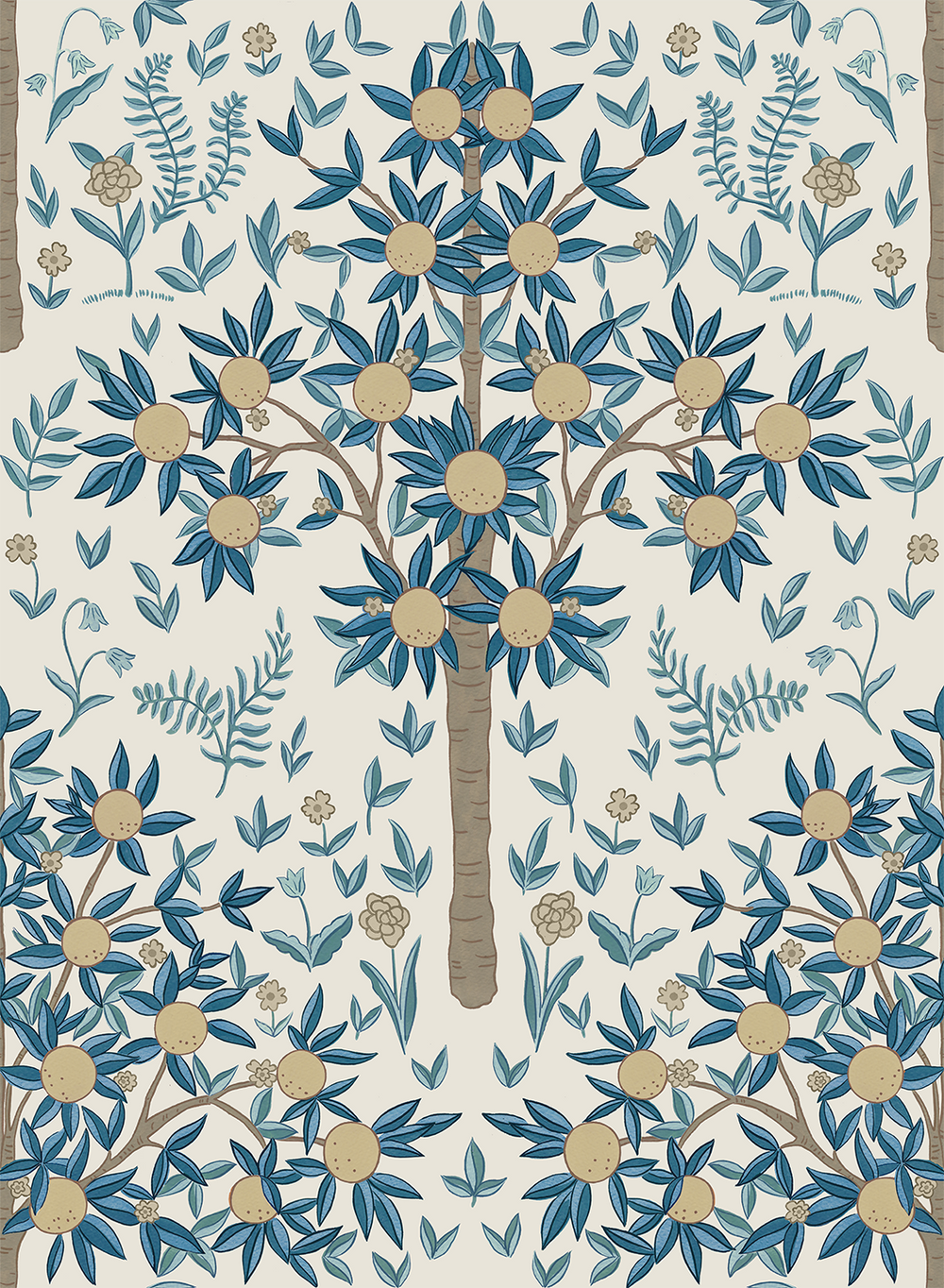 Fruit Tree Wallpaper - Sample Memo 8.5"x11"