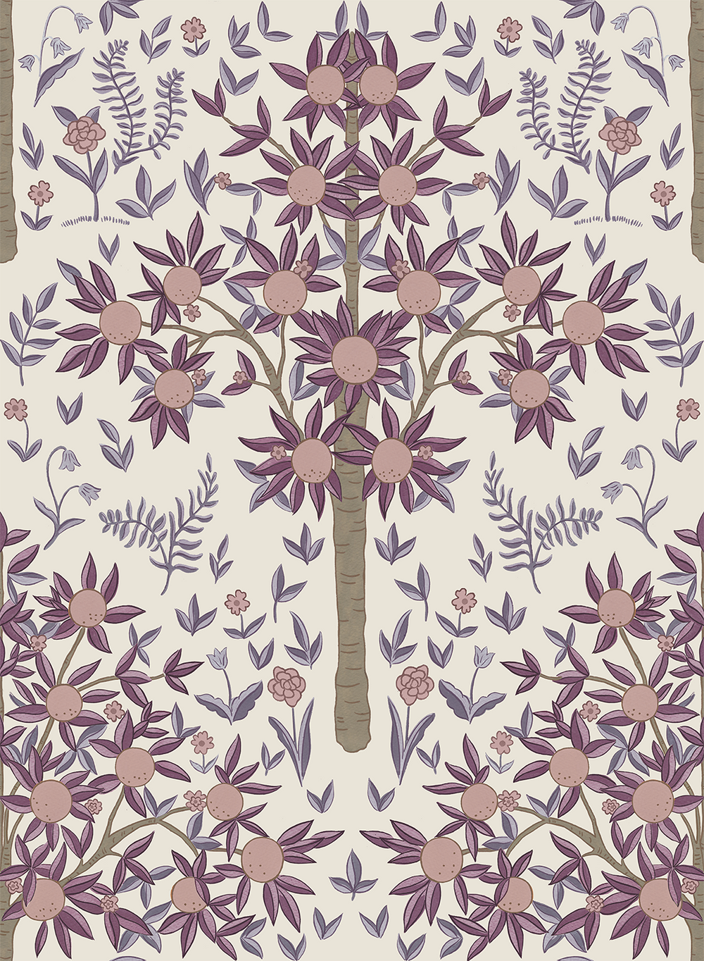 Fruit Tree Wallpaper - Sample Memo 8.5"x11"