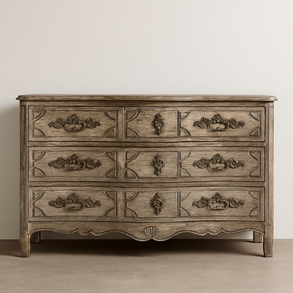 The George III Finish an Aged Oak Patina created using Better With Age and Venetian Plaster by Amy Howard At Home