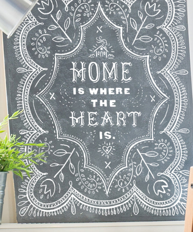 Home Heart - Mesh Stencil 12x18