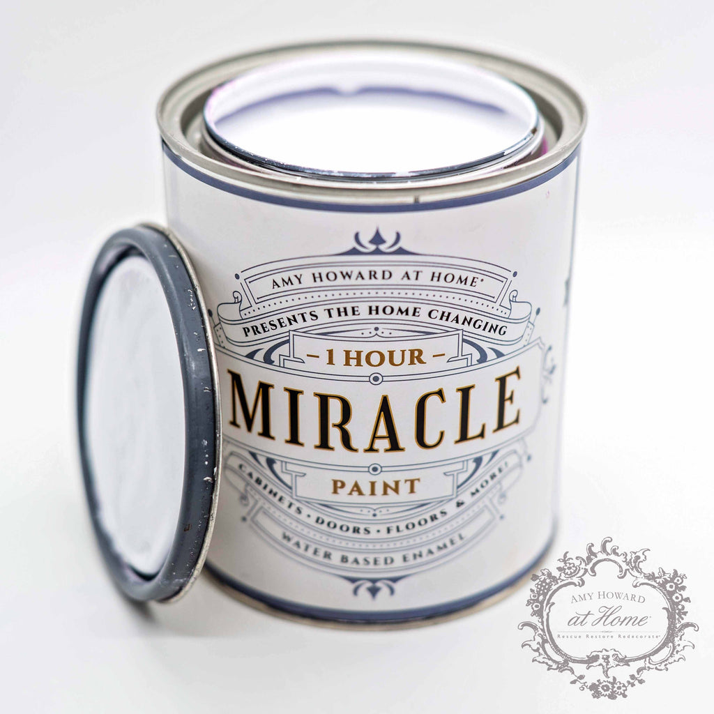 AMY HOWARD AT HOME One Hour Miracle Paint - Water-Based Enamel - Scrubbable  Eggshell Finish - All In One Furniture Paint - No Stripping, Sanding, or
