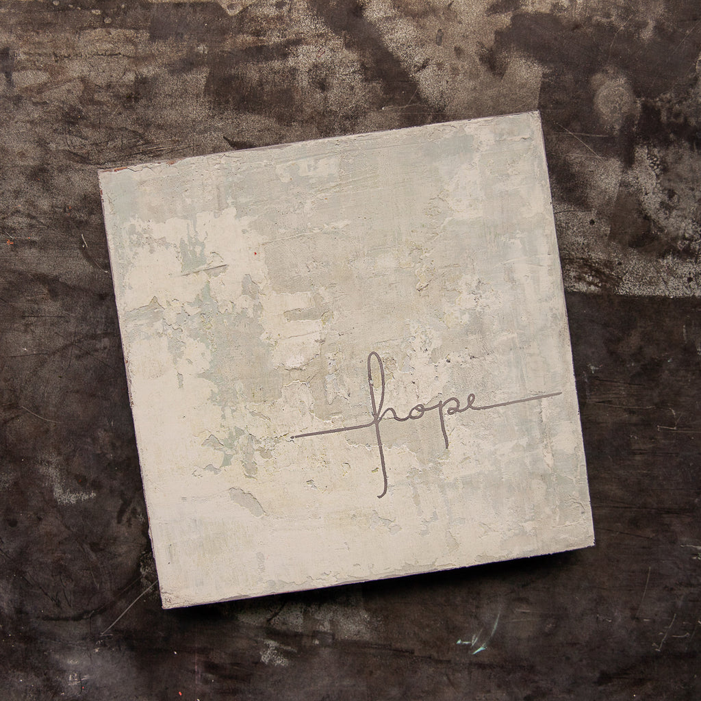 Hope Faith - Mesh Stencil 8.5 x 11