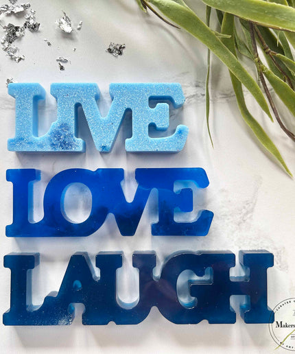 LIVE LOVE LAUGH Word Mold
