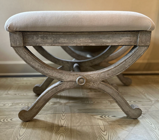 Dust of Ages antique patina applied over wax on carved furniture detail”