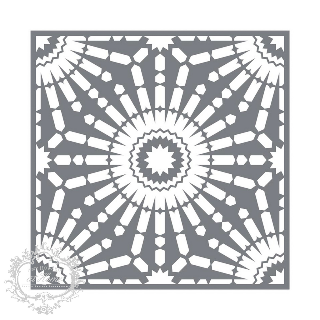 Floor Tile Moroccan - Mesh Stencil 12x12