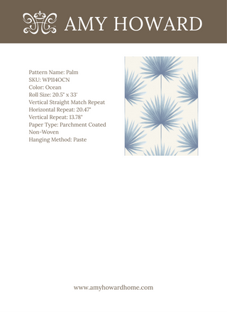 Palm Wallpaper - Sample Memo 8.5"x11"