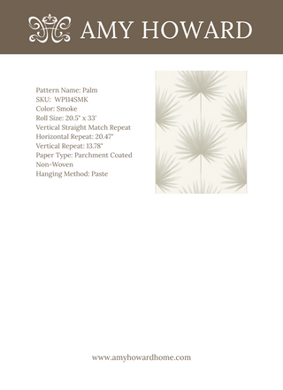 Palm Wallpaper - Sample Memo 8.5"x11"