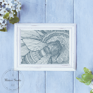 Polynesian Bee - Mesh Stencil 12x18