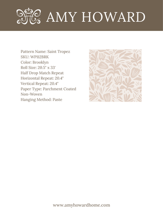 Saint Tropez Wallpaper - Sample Memo 8.5"x11"