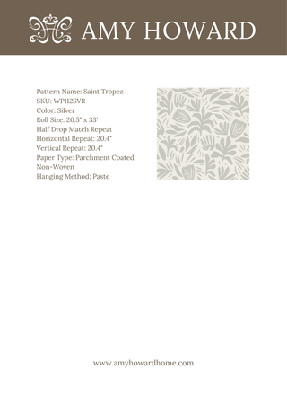 Saint Tropez Wallpaper - Sample Memo 8.5"x11"