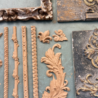 Close-up of WoodCast texture showing carved wood detail and crisp impressions.