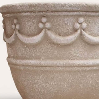 Plain unfinished terracotta garden planter before Sun-Faded Calais Patina Finish transformation by Amy Howard At Home