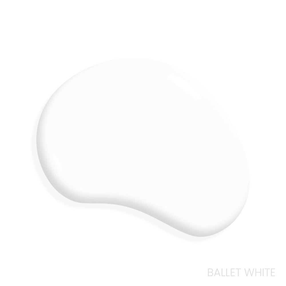 Ballet White Paint Color Swatch in Miracle Cabinet Paint on White Background