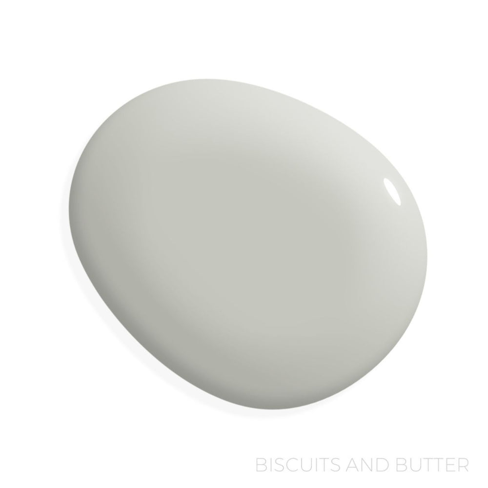 Biscuits and Butter Paint Color Swatch in Miracle Cabinet Paint on White Background