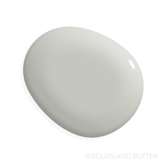 Biscuits and Butter Paint Color Swatch in Miracle Cabinet Paint on White Background