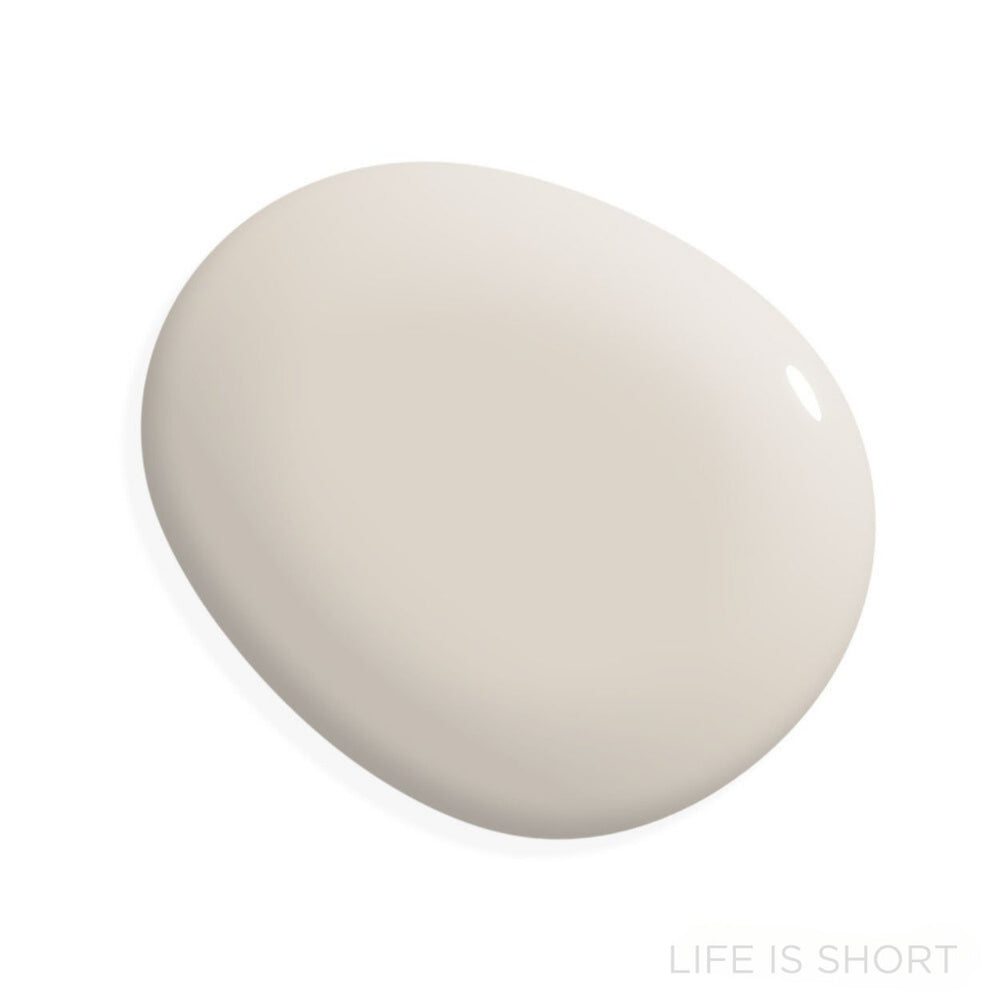 Life is Short Paint Color Swatch in Miracle Cabinet Paint on White Background