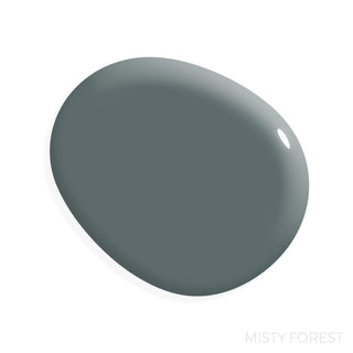 Misty Forest Paint Color Swatch in Miracle Cabinet Paint on White Background