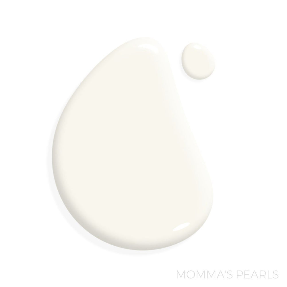 Mommas Pearls Paint Color Swatch in Miracle Cabinet Paint on White Background