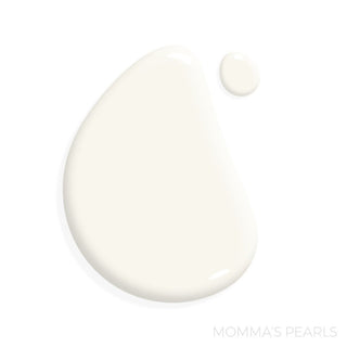 Mommas Pearls Paint Color Swatch in Miracle Cabinet Paint on White Background