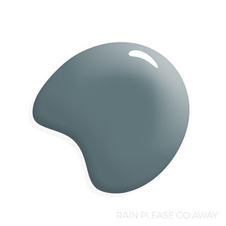 Rain Please Go Away Paint Color Swatch in Miracle Cabinet Paint on White Background