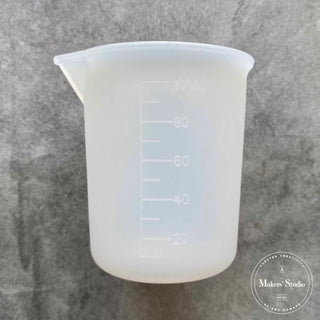 set of 3 silicone measuring cups amy howard at home upclose picture of 1 100ml 