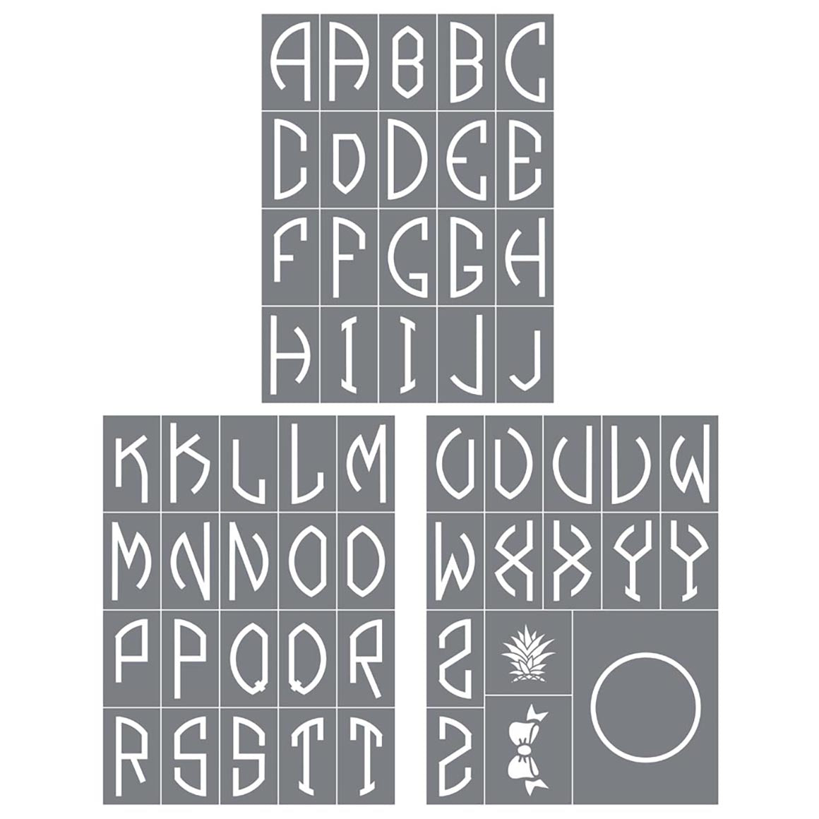 Monogram - Alphabet Mesh Stencil 9x12 – Amy Howard At Home