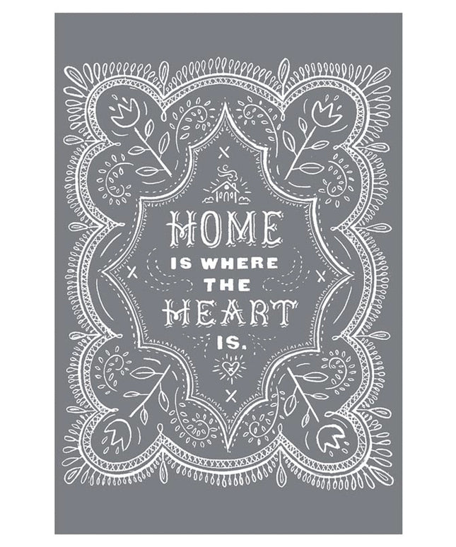 Home Heart - Mesh Stencil 12x18