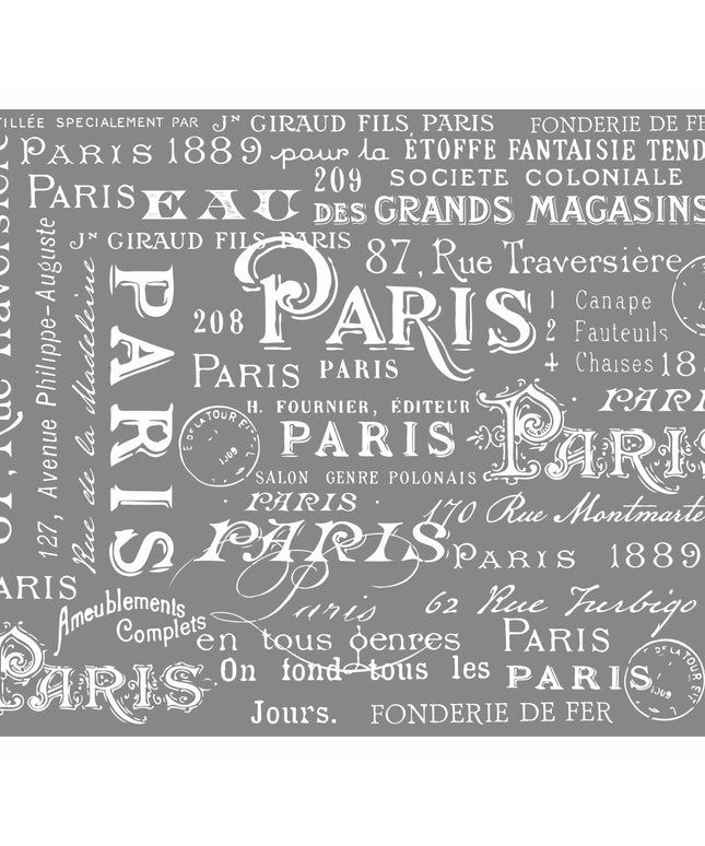 Paris Font - Mesh Stencil 8.5x11