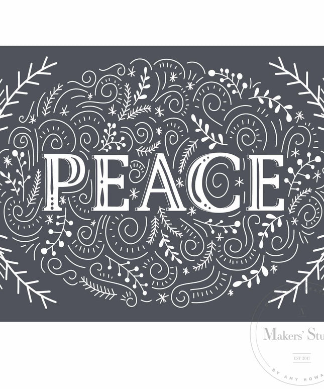 Peace To All - Mesh Stencil - 8.5x11