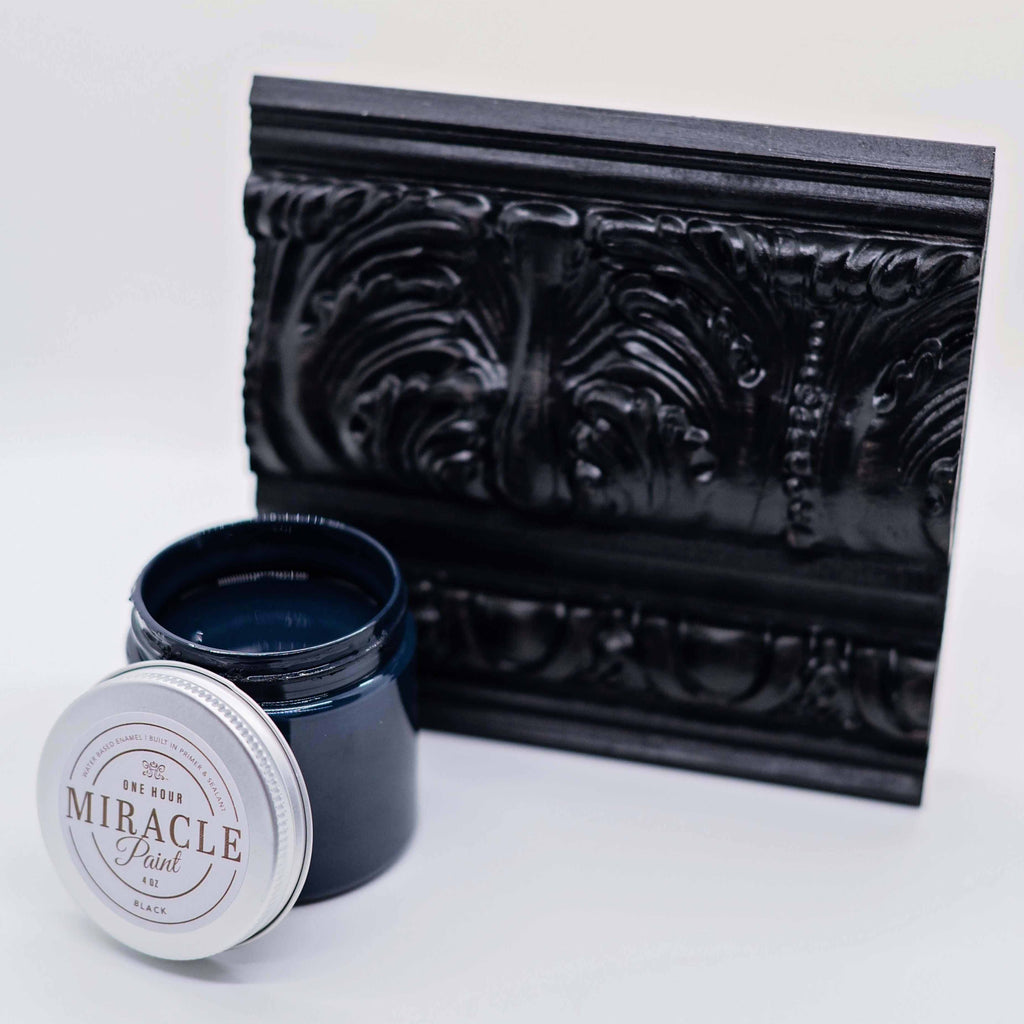 Black - One Hour Miracle Paint - 4oz Sample