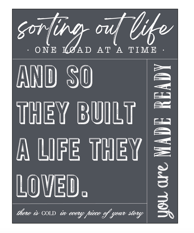 Build A Life You Love - Mesh Stencil 8.5x11