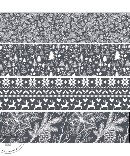 Christmas Patterns Stencil Bundle