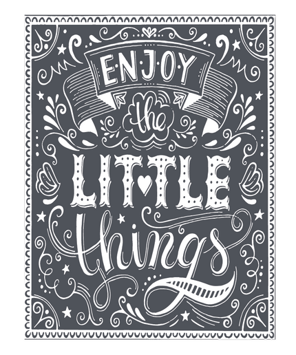 Enjoy the Little Things - Mesh Stencil 8.5x11