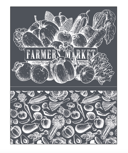 Farmers Market - Mesh Stencil 8.5x11
