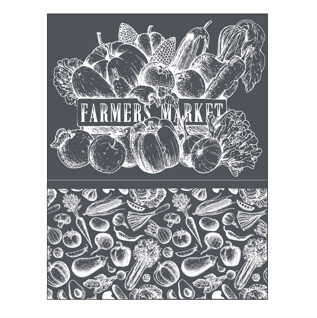 Farmers Market - Mesh Stencil 8.5x11