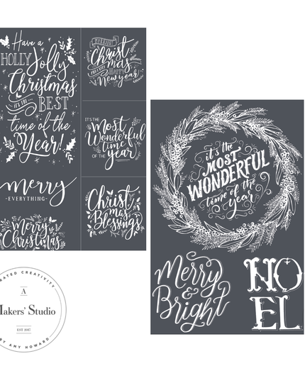 Merry + Best Time of Year Stencil Bundle
