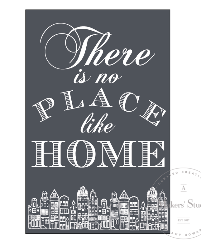 No Place Like Home - Mesh Stencil 5.5 x 8.5