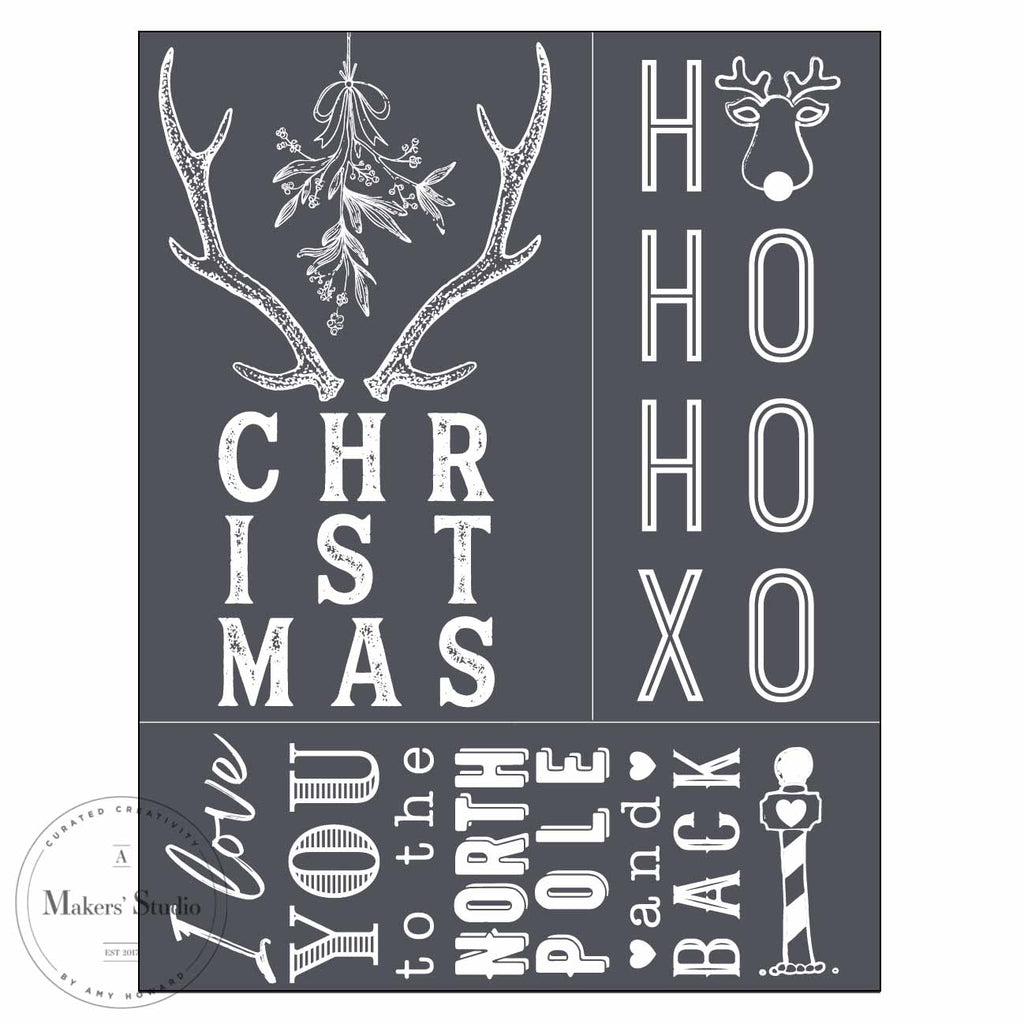 North Pole and Back - Mesh Stencil 8.5x11 – Amy Howard At Home
