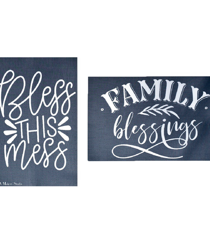Family Blessings - Mesh Stencil 2 Pack 5.5 x 8.5