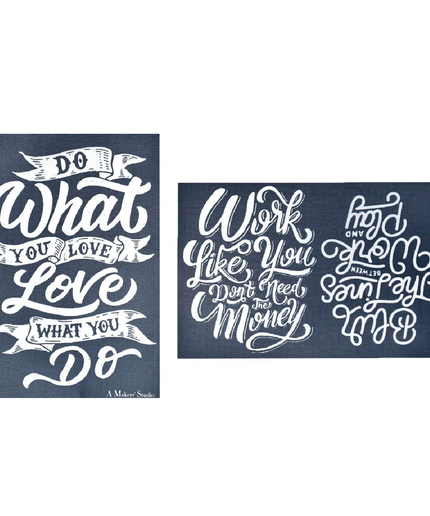 Do What You Love - Mesh Stencil 2 pack - 5.5 x 8.5