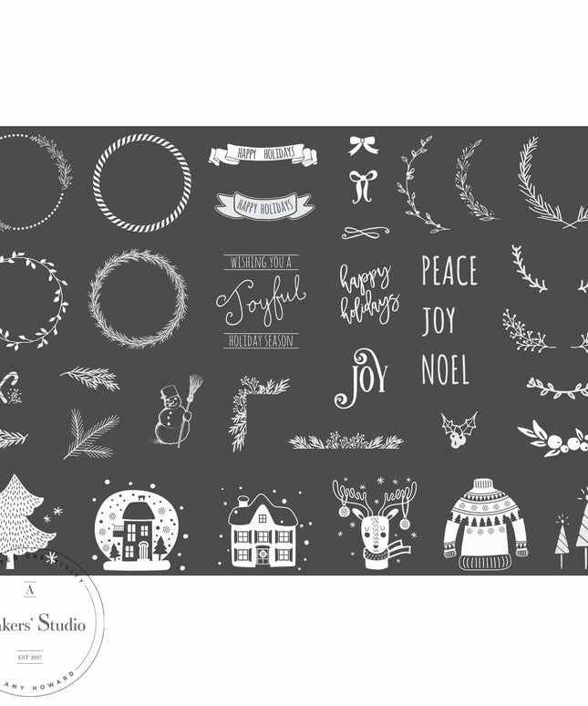 Signs of Christmas - Mesh Stencil 18x12