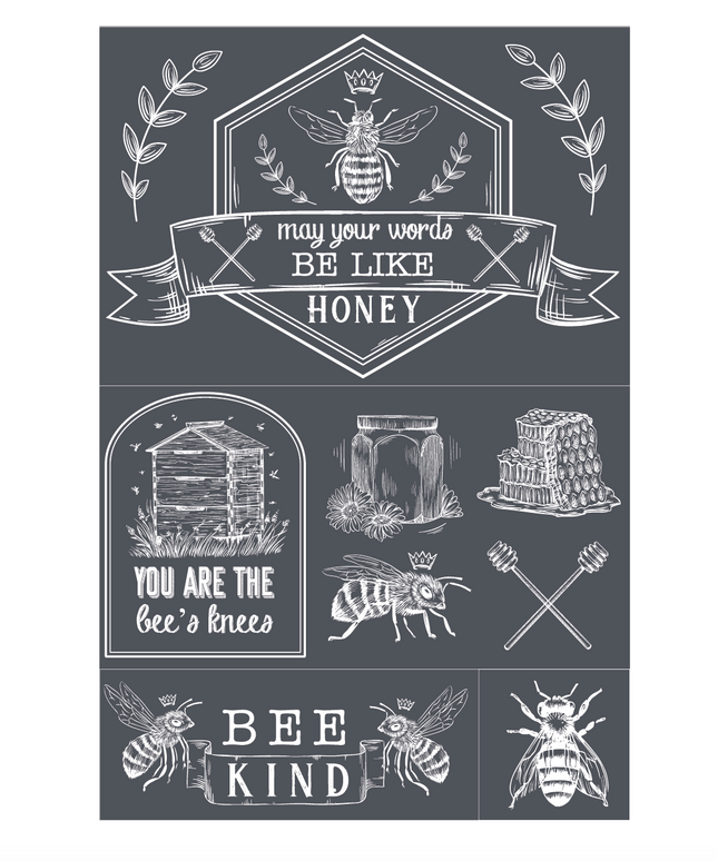 Words Like Honey - Mesh Stencil 12x18